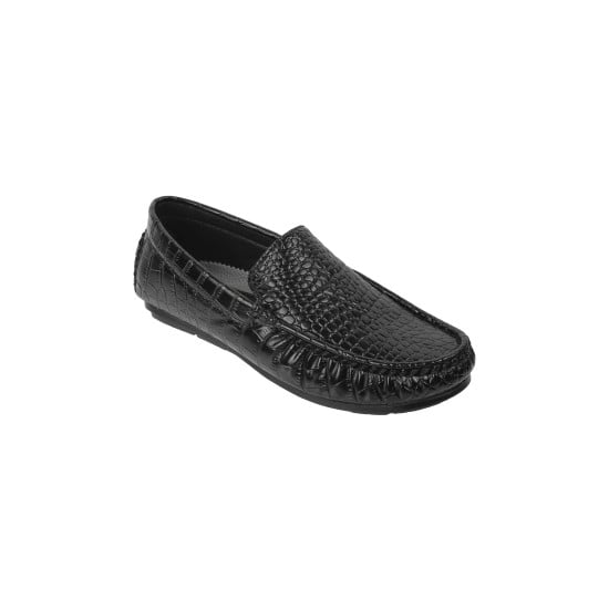 Boys Black Casual Loafers
