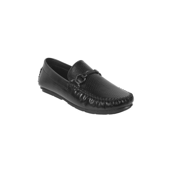 Boys Black Casual Loafers