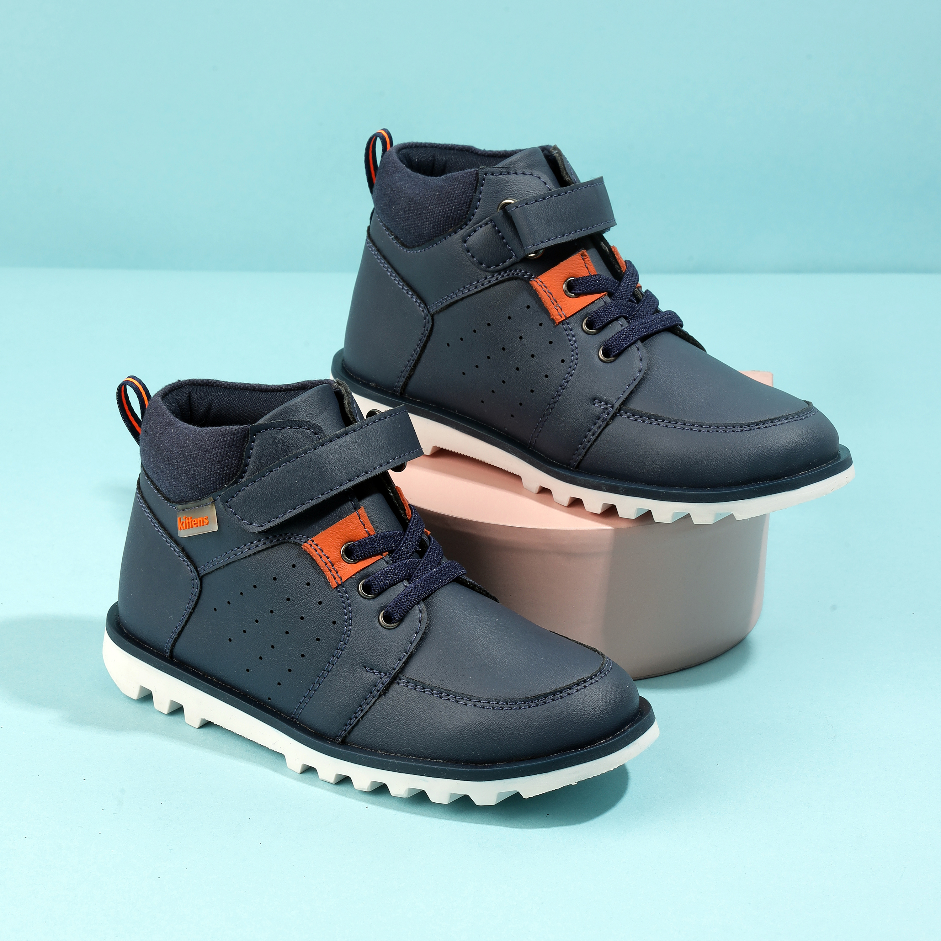 Boys Blue-navy Casual Sneakers