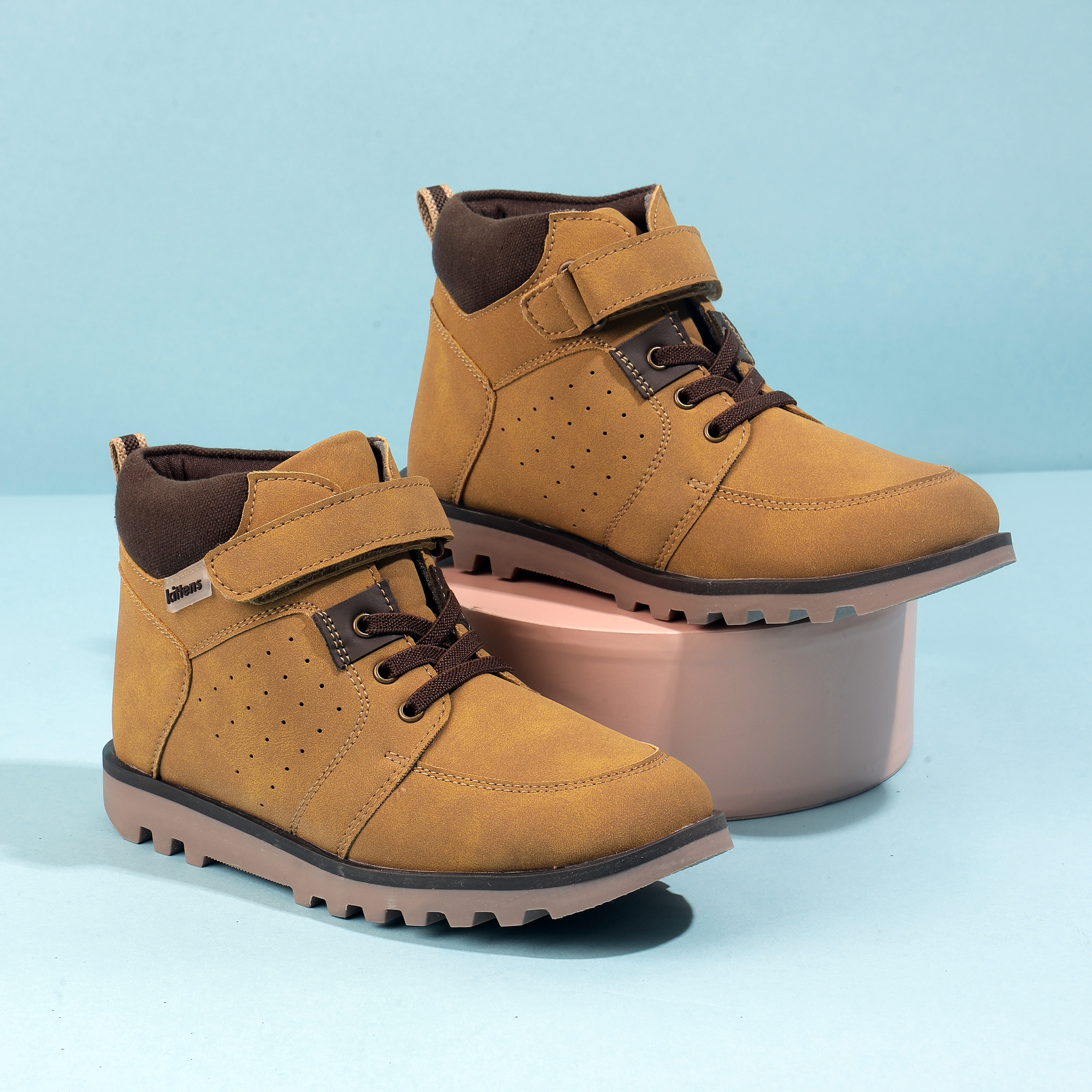 Boys Tan Casual Sneakers