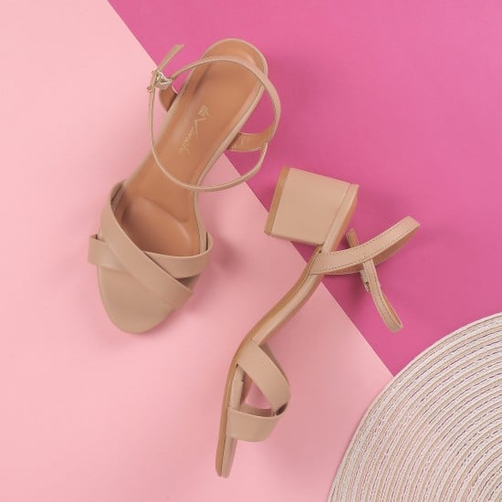 Women Beige Casual Sandals