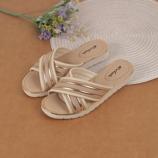 Women Off-white Casual Slip Ons