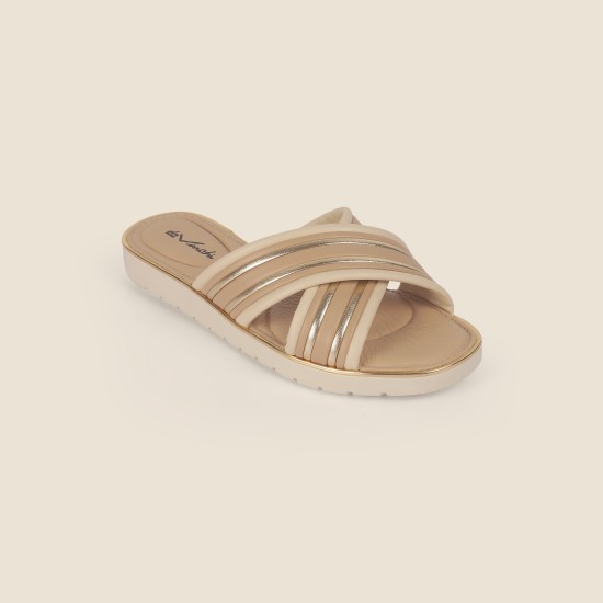 Women Off-white Casual Slip Ons