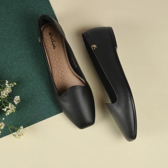 Women Black Casual Ballerinas