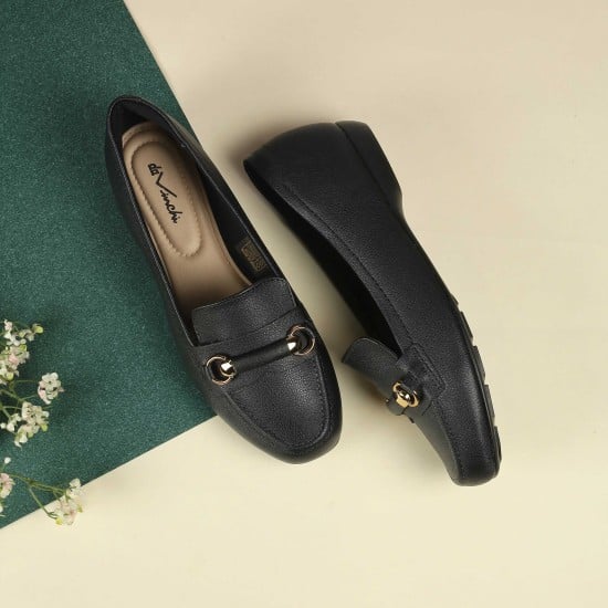 Women Black Casual Ballerinas