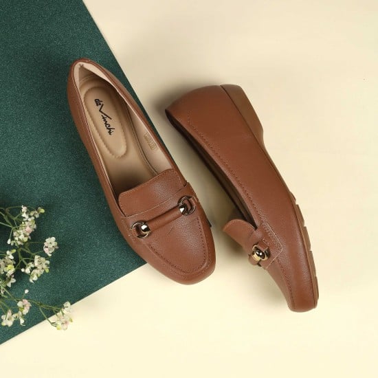 Women Brown Casual Ballerinas
