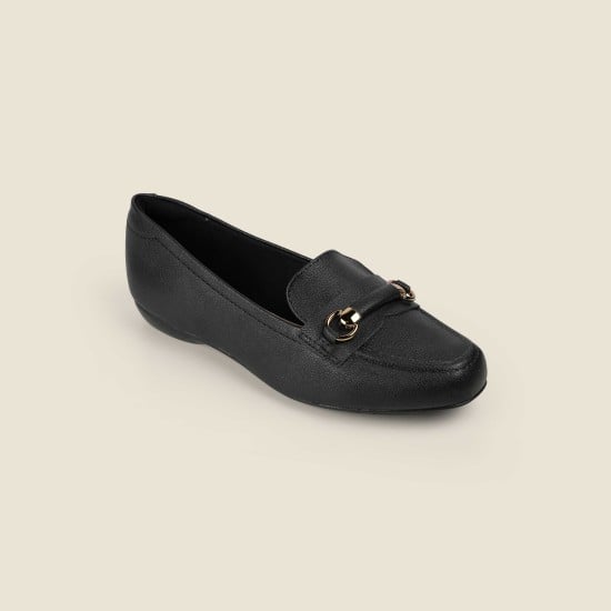 Women Black Casual Ballerinas