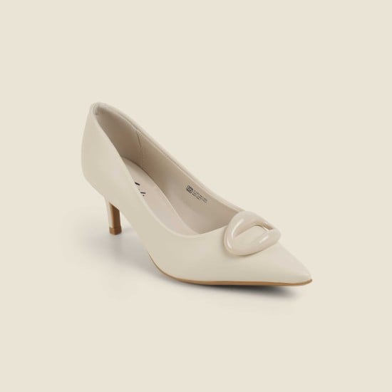 Women Off-white Formal Pumps