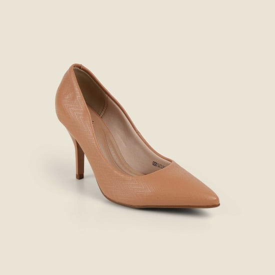 Women Tan Formal Pumps