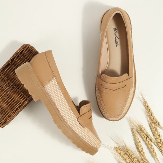 Women Tan Casual Loafers