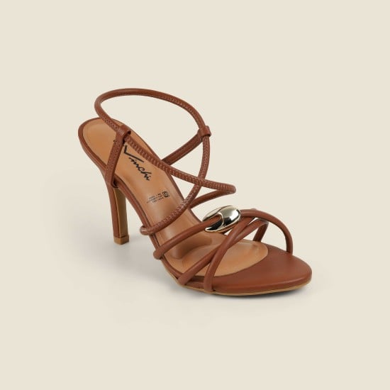 Women Tan Party Sandals