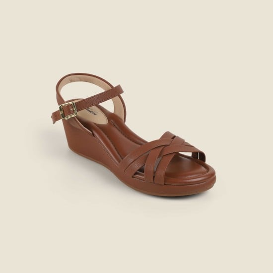Women Tan Casual Sandals
