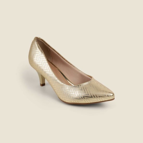 Women Gold Party Pumps