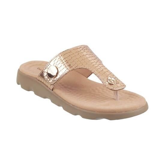 women Rose-Gold Casual Slippers