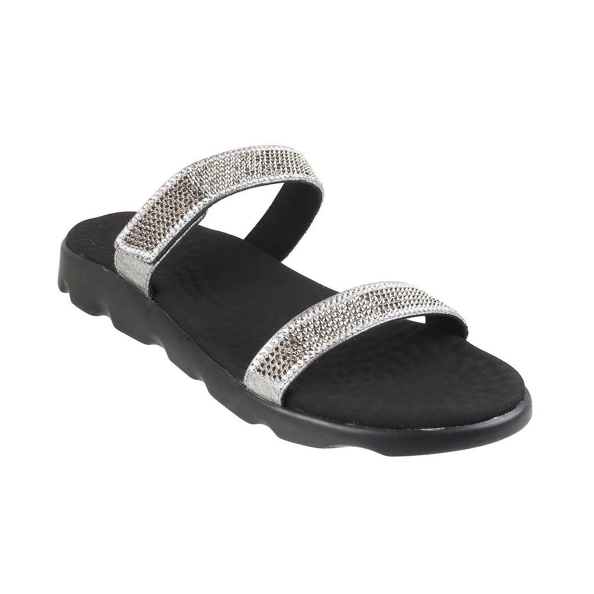 Buy women Gun Metal Casual Slippers Online SKU 75 52 29 36 Metro Shoes