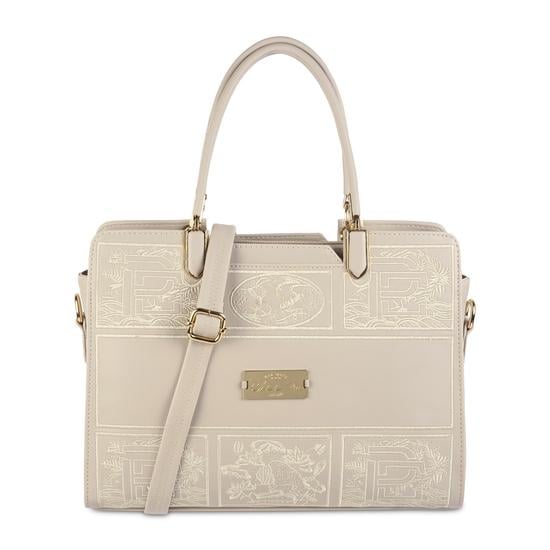 Women Light-beige Satchel Bag