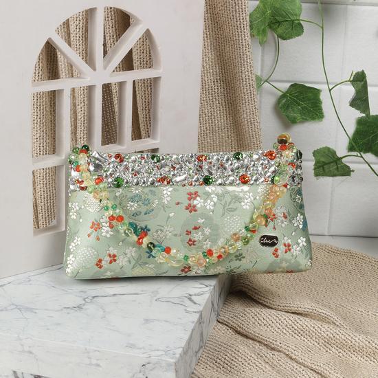 Women Green Evening Bag