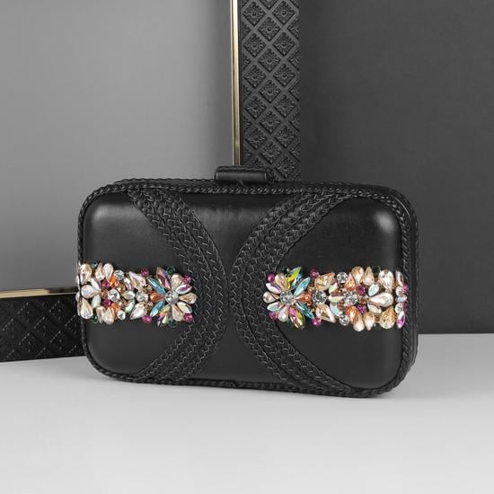 Women Black Clutch