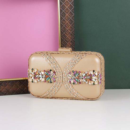 Women Antic-gold Clutch