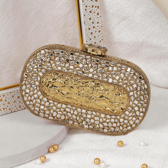 Women Antic-gold Evening Bag