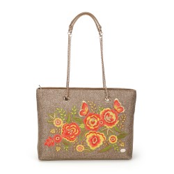 Women Antic-gold Shoulder Bag