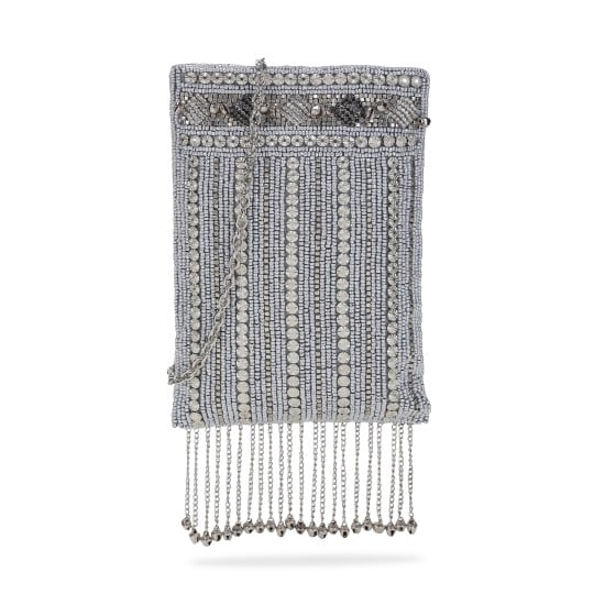 Women Silver Mobile Cover