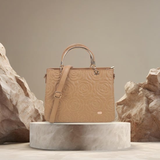 Women Rose-gold Satchel Bag