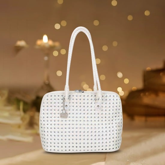 Women Silver Shoulder Bag