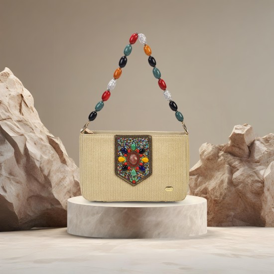 Women Off-white Shoulder Bag