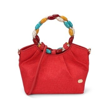 Cheemo Women Red Satchel Bag(SKU: 77-216-18-10)