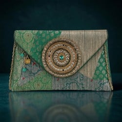 Women Green Evening Bag