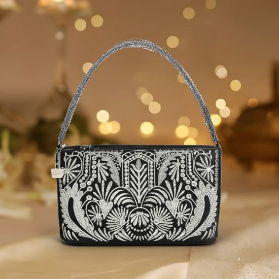 Women Silver Evening Bag