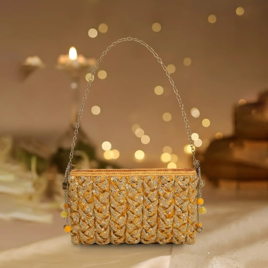 Women Yellow Evening Bag