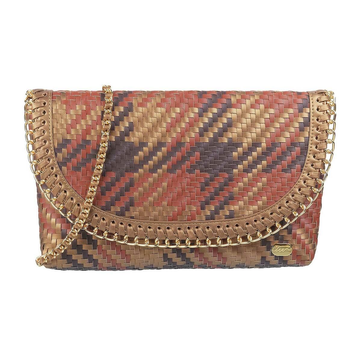 Buy Women Brown-Multi Sling Bag Online