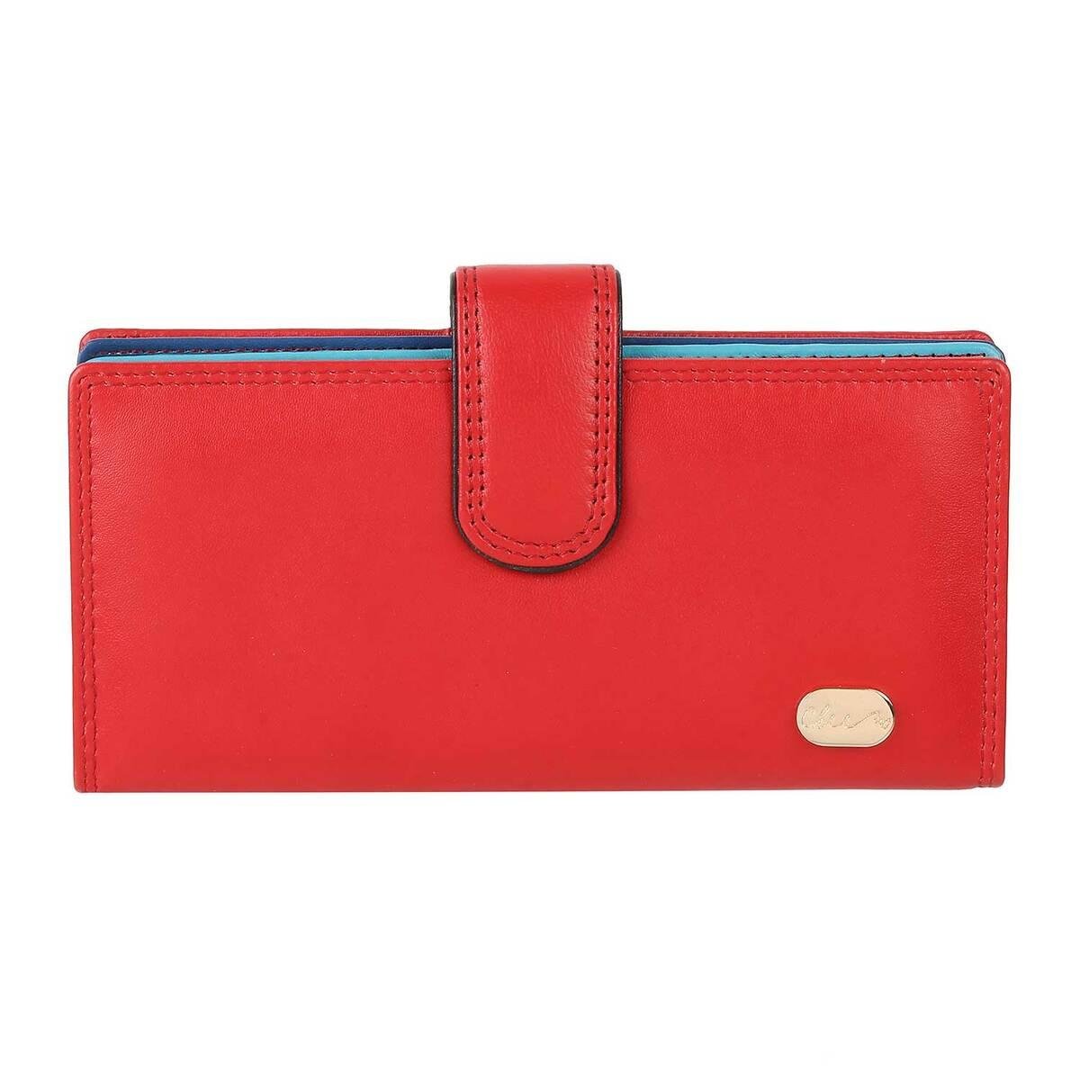 Buy online Red Leather Wallet from Wallets & Card holders for Women by  Calfnero for ₹739 at 43% off | 2024 Limeroad.com