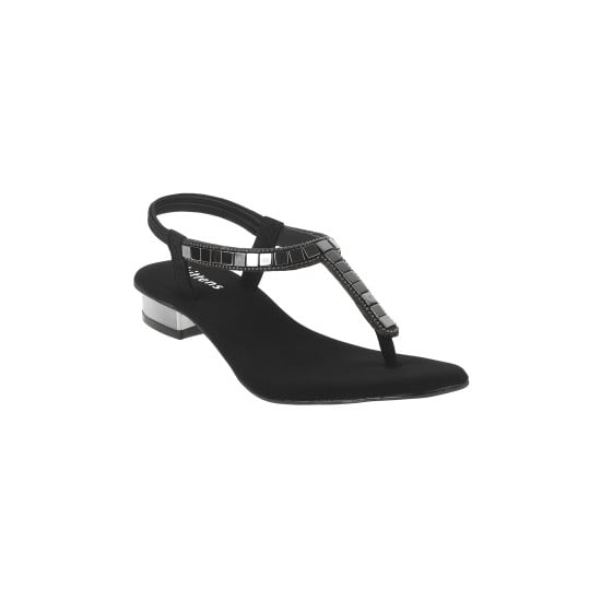 Girls Black Casual Sandals