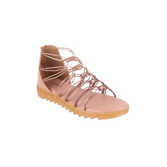 Girls Pink Casual Sandals