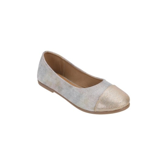 Girls Rose-gold Casual Ballerinas