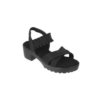 Kittens Girls Black Casual Sandals(SKU: 78-5733-11-34)
