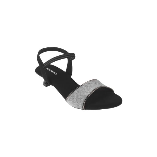 Girls Black Formal Sandals