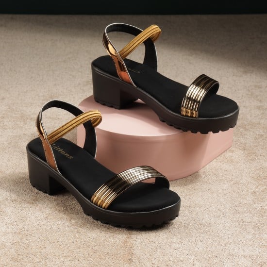 Girls Antic-gold Casual Sandals