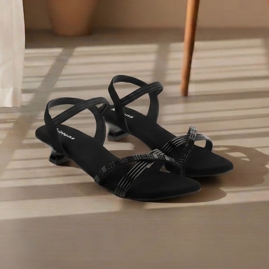 Girls Black Casual Sandals