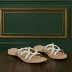 Women Silver Casual Slip Ons
