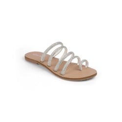 Women Silver Casual Slippers