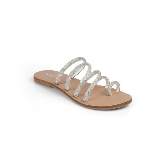 Women Silver Casual Slippers
