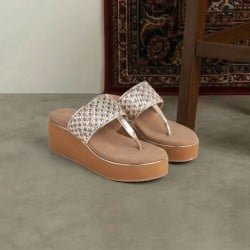 Women Antic-gold Casual Slip Ons