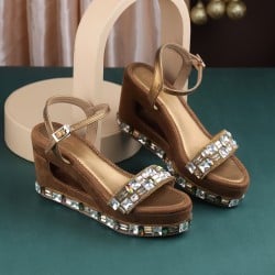 Women Antic-gold Party Sandals
