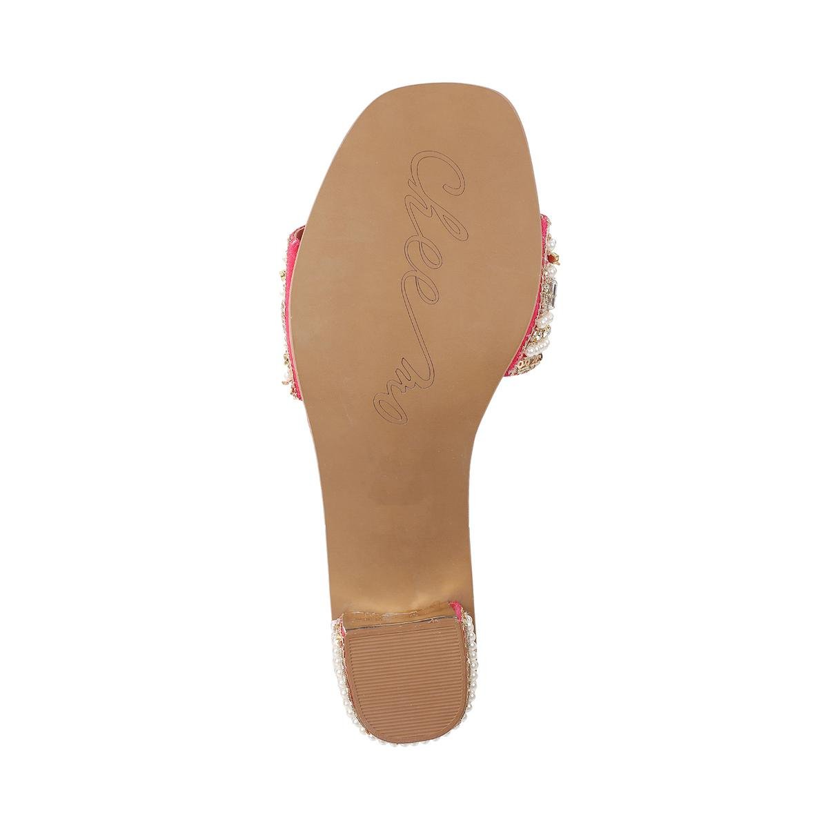 Buy Natori Bay Suede Sandal - Pink At 71% Off
