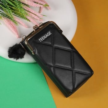 Walkway Women Black Wallet(SKU: 95-146-11-10)