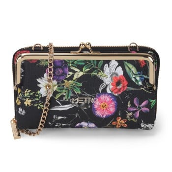 Metro Women Black Clutch(SKU: 95-159-11-10)
